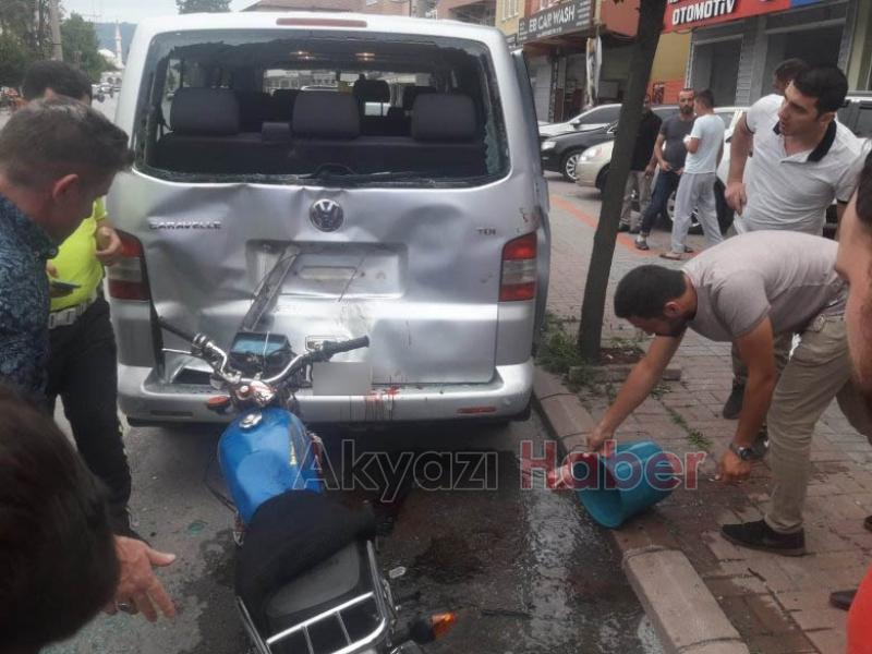 Kaza anı kamerada, kanlar içinde kaldı
