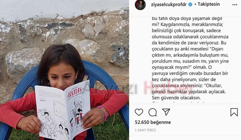 Bakan Selçukdan  minik öğrenciye okul cevabı