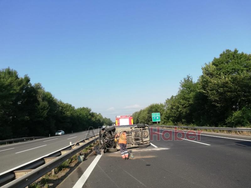 TEM'de metrelerce sürüklendi