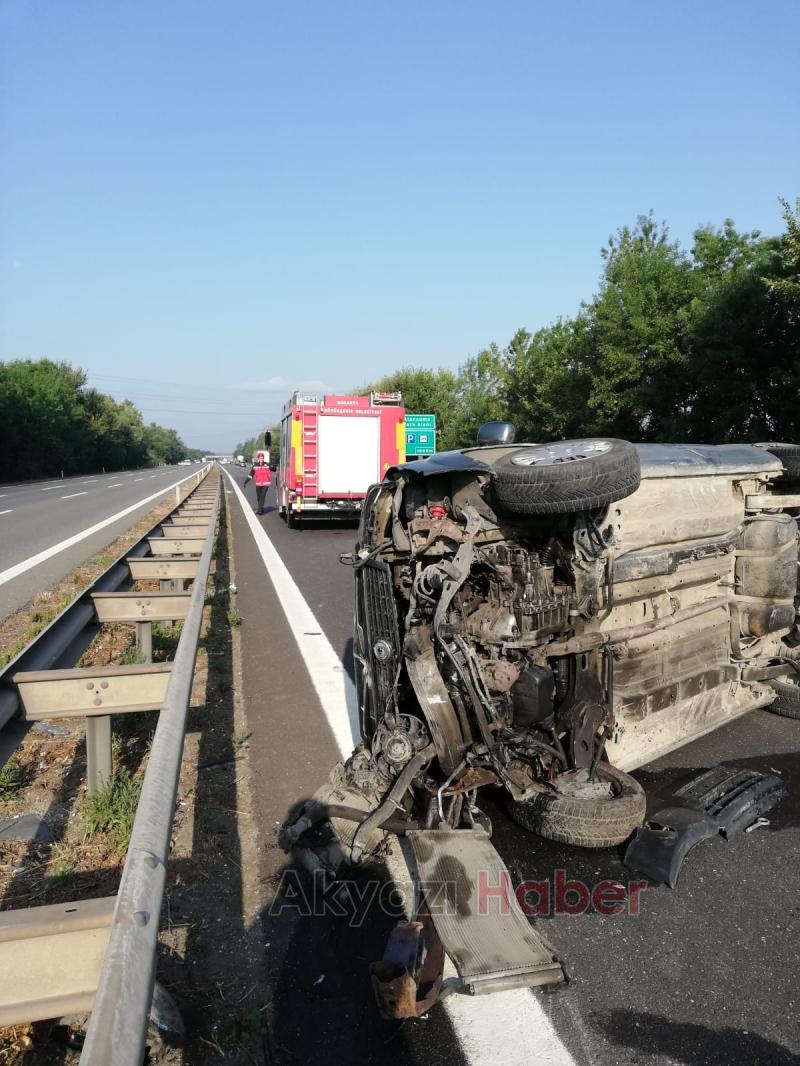 TEM'de metrelerce sürüklendi