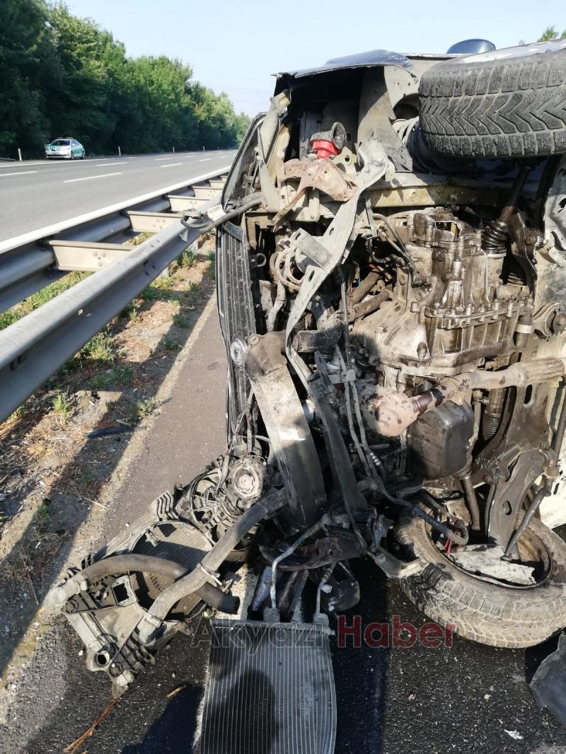 TEM'de metrelerce sürüklendi