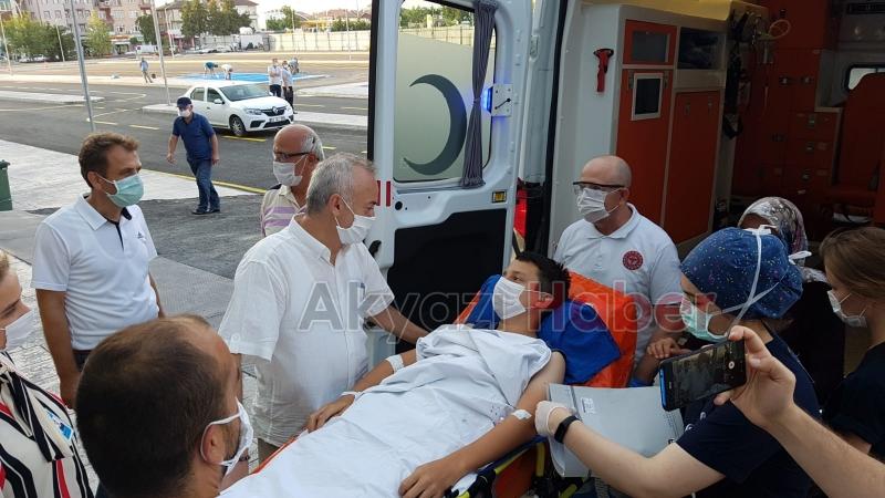 Yeni hastaneye ilk hasta kabulü yapıldı