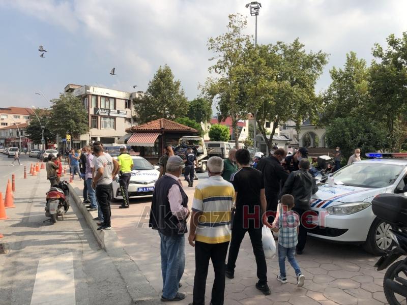 Jandarmadan kaçıp pasaja böyle daldı