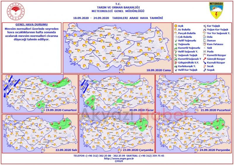 Meteoroloji Sakarya için tahmin değiştirdi, yağış yok!