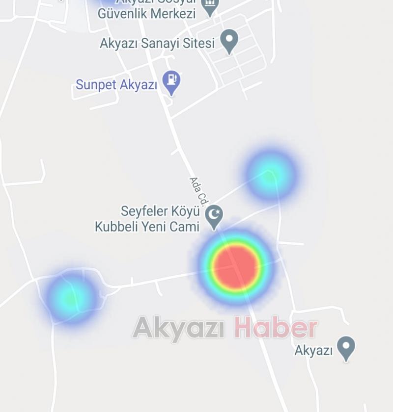 Akyazının koronavirüs haritasında son durum