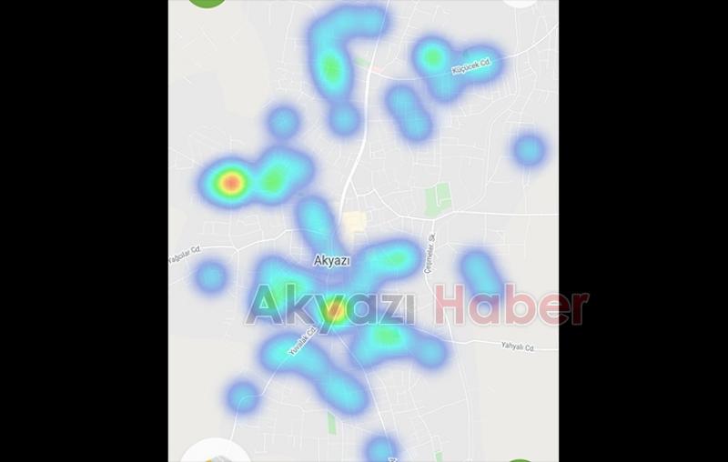Akyazının koronavirüs haritasında son durum