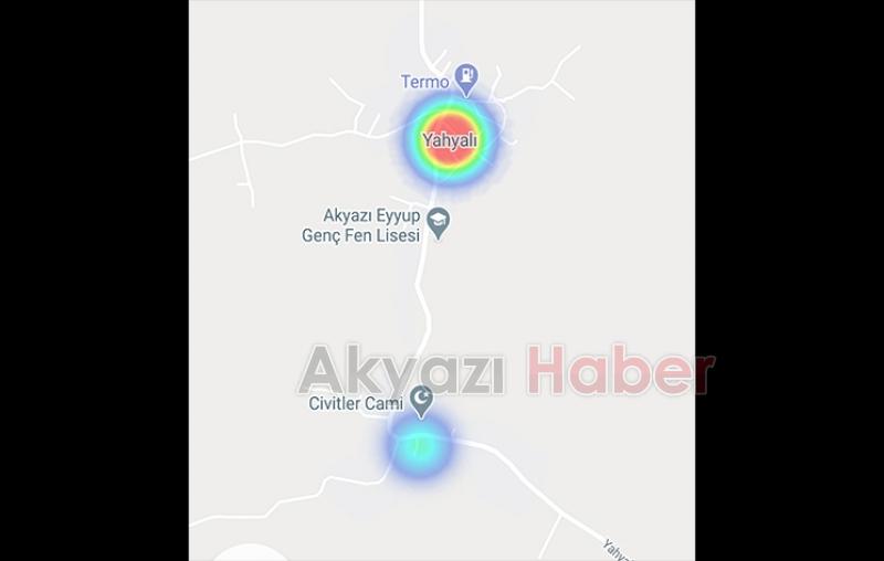 Akyazının koronavirüs haritasında son durum