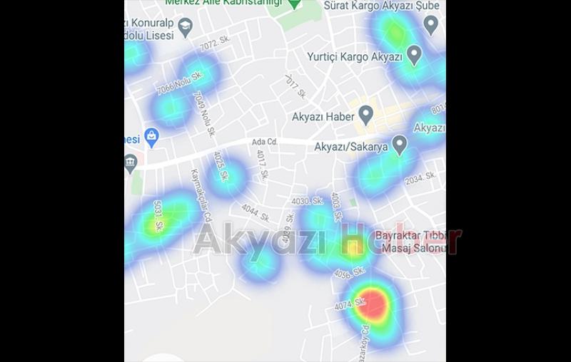 Akyazının koronavirüs haritasında son durum