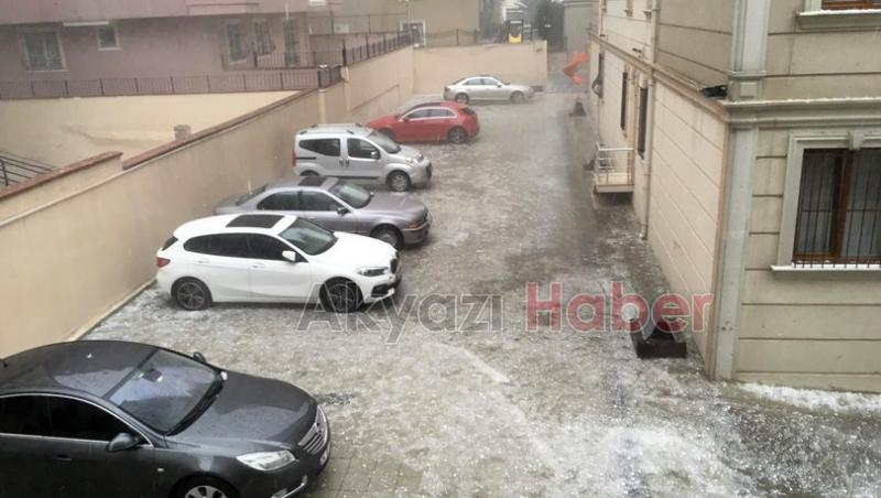 Akyazı'da dolu alarmı