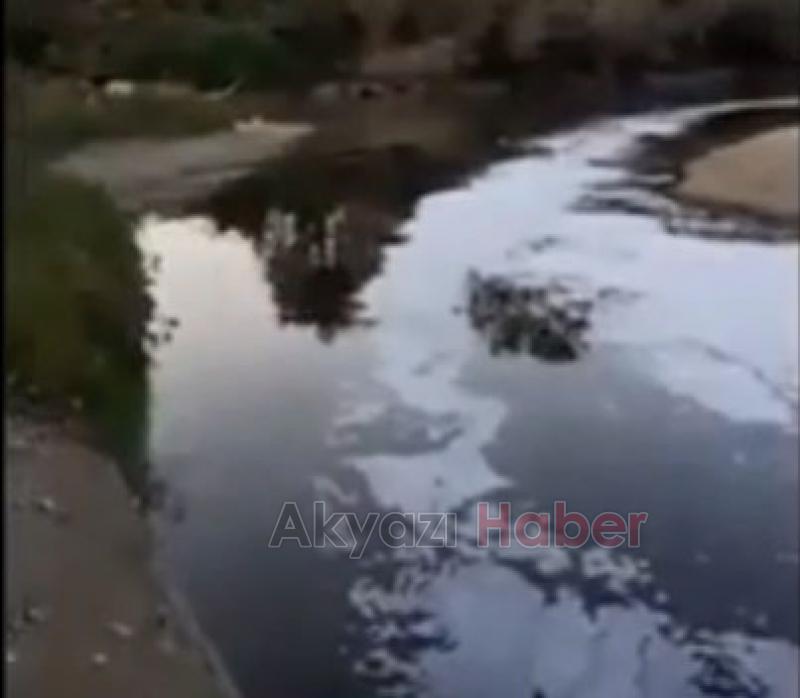 Mudurnu Deresi köpürdü