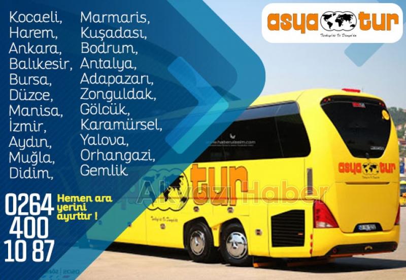 ASYA TUR Türkiyenin her yerine Akyazıdan seferlerimiz başladı 