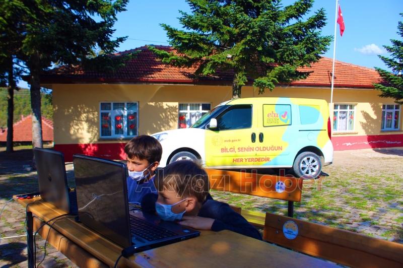 EBA mobil destek aracı Akyazıya geldi