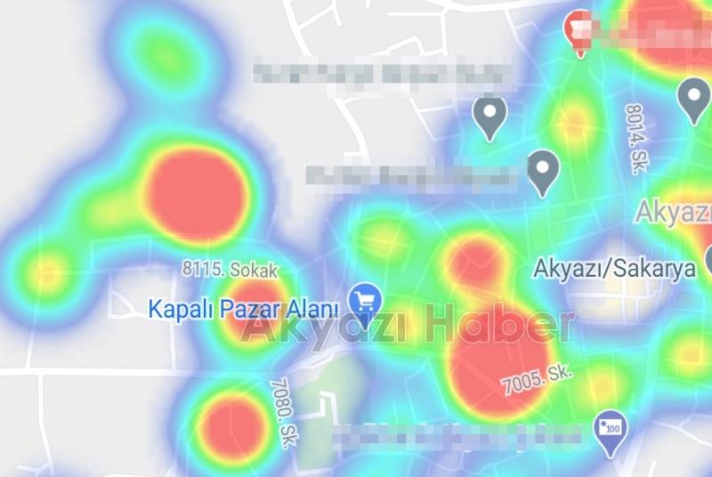 Vakaların arttığı Akyazı'da korona haritasında son durum