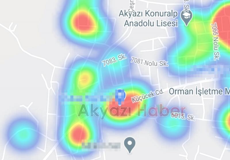 Vakaların arttığı Akyazı'da korona haritasında son durum