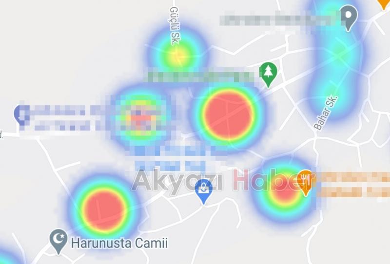 Vakaların arttığı Akyazı'da korona haritasında son durum