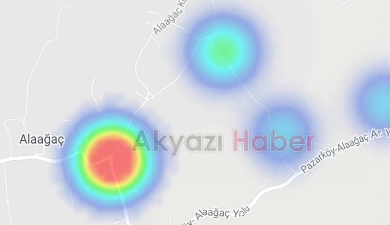 Vakaların arttığı Akyazı'da korona haritasında son durum