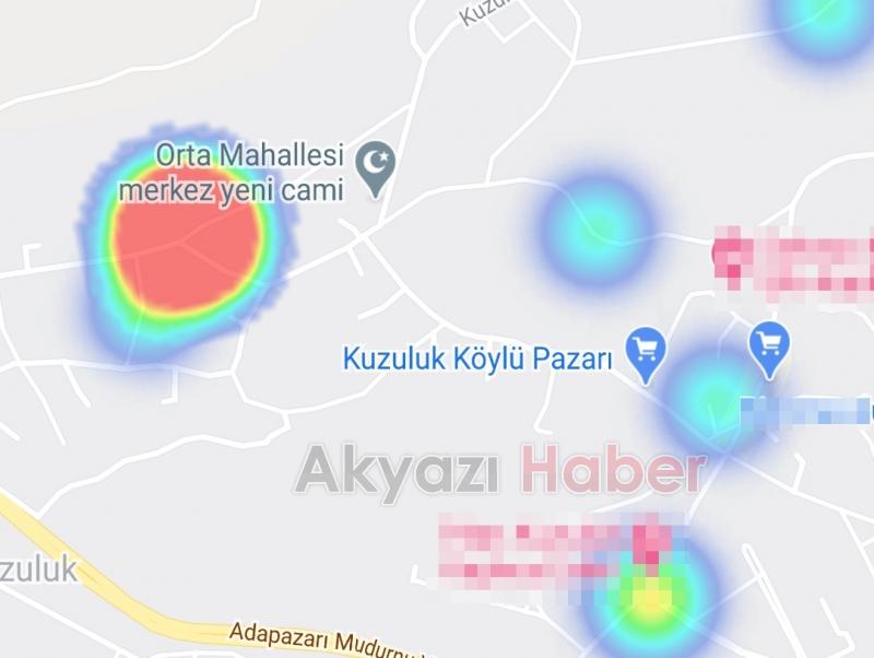 Vakaların arttığı Akyazı'da korona haritasında son durum