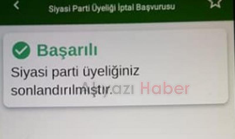 Güzlek Muhtarı Selim Akyazıcı ve ekibi Ak Partiden istifa etti  