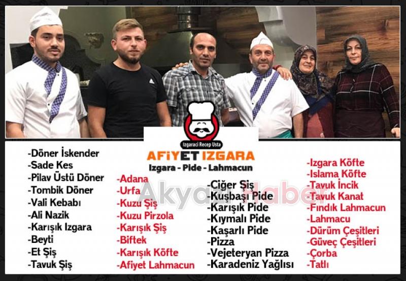 Afiyet Izgara Yenilenen Yüzüyle Hizmetinizde