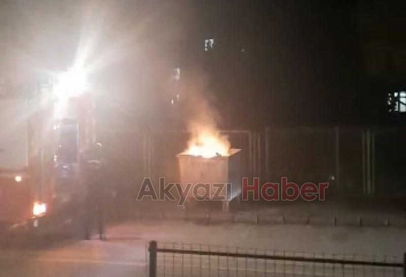 Sorumsuzluk, konteyneri yaktılar