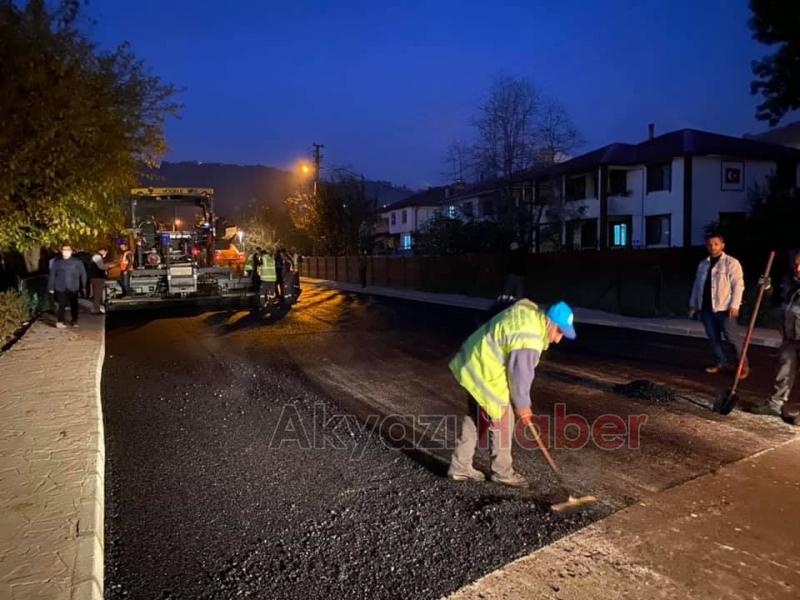 Belediye Kuzuluk asfalt projesi için seferber oldu