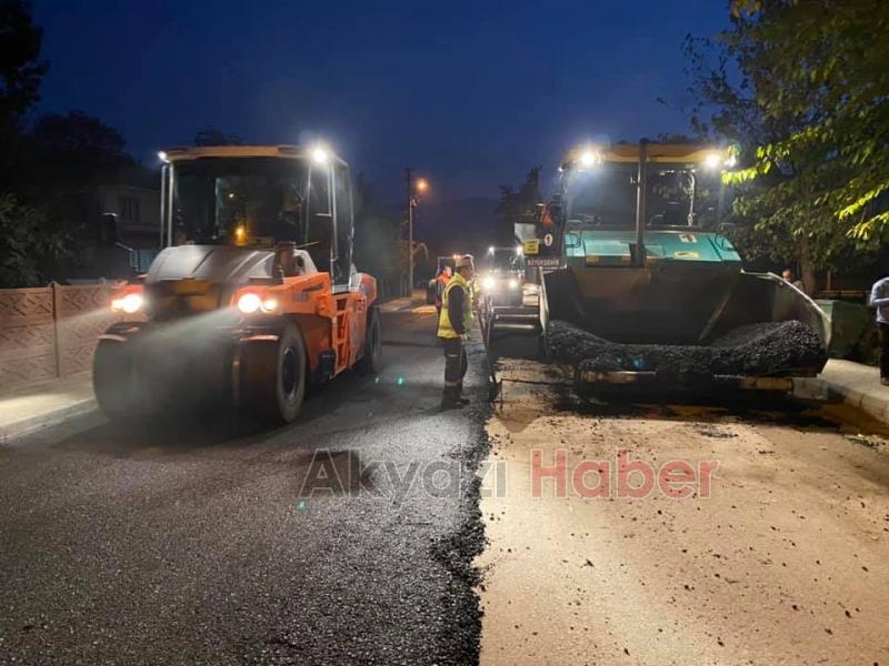 Belediye Kuzuluk asfalt projesi için seferber oldu
