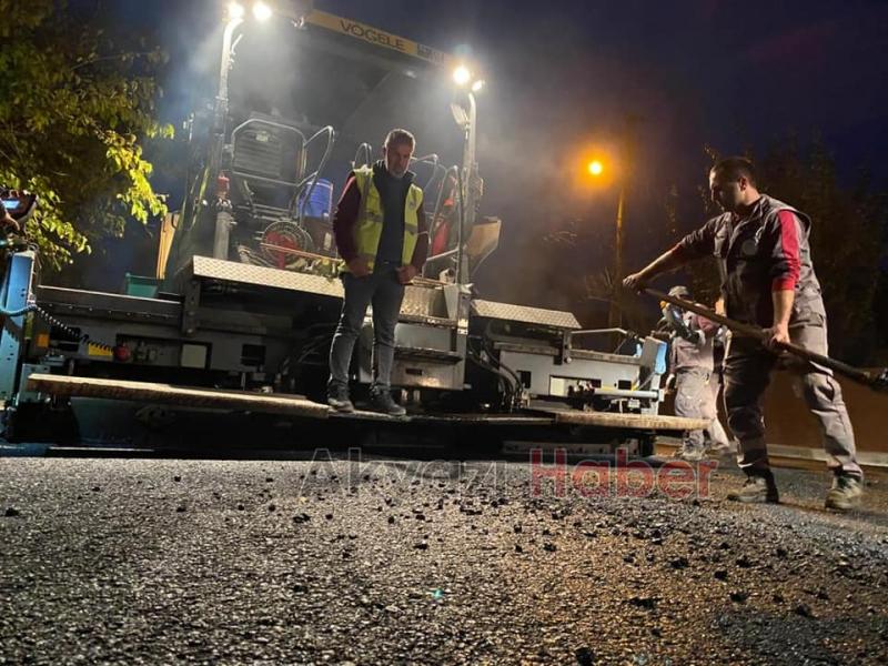 Belediye Kuzuluk asfalt projesi için seferber oldu