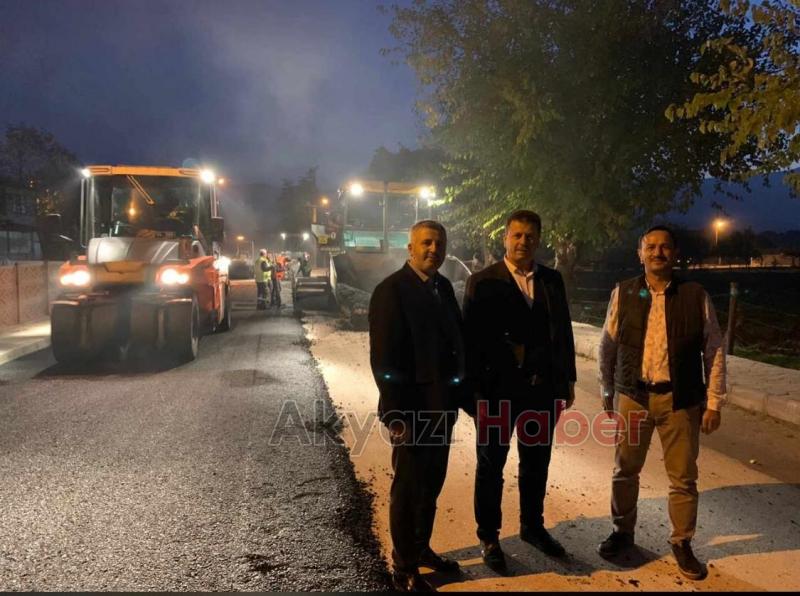 Belediye Kuzuluk asfalt projesi için seferber oldu