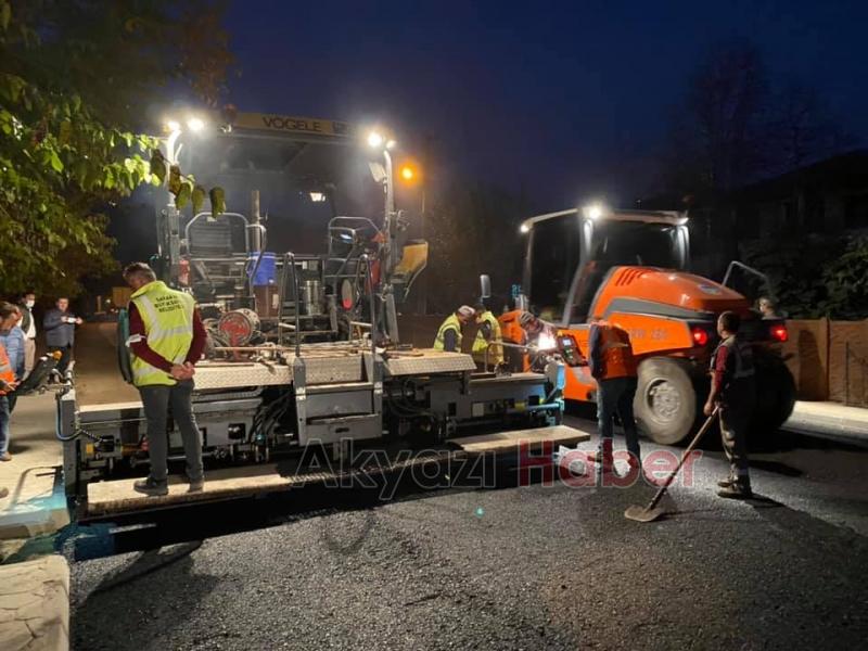Belediye Kuzuluk asfalt projesi için seferber oldu