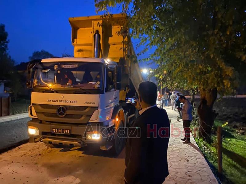 Belediye Kuzuluk asfalt projesi için seferber oldu