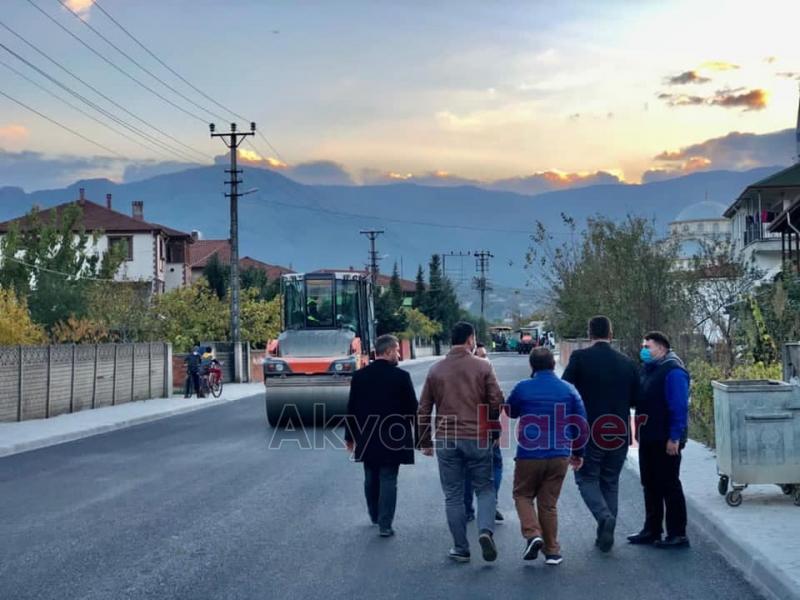 Belediye Kuzuluk asfalt projesi için seferber oldu