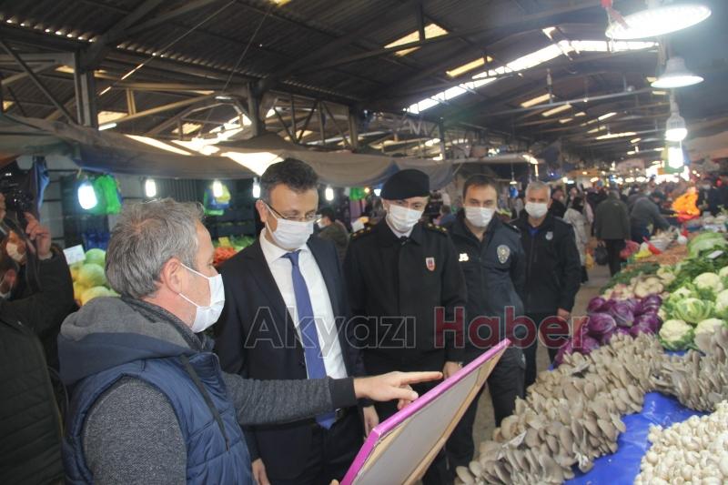 Kaymakam Yakup Güney Pazar Yerini Denetledi 