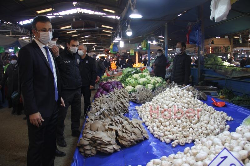 Kaymakam Yakup Güney Pazar Yerini Denetledi 
