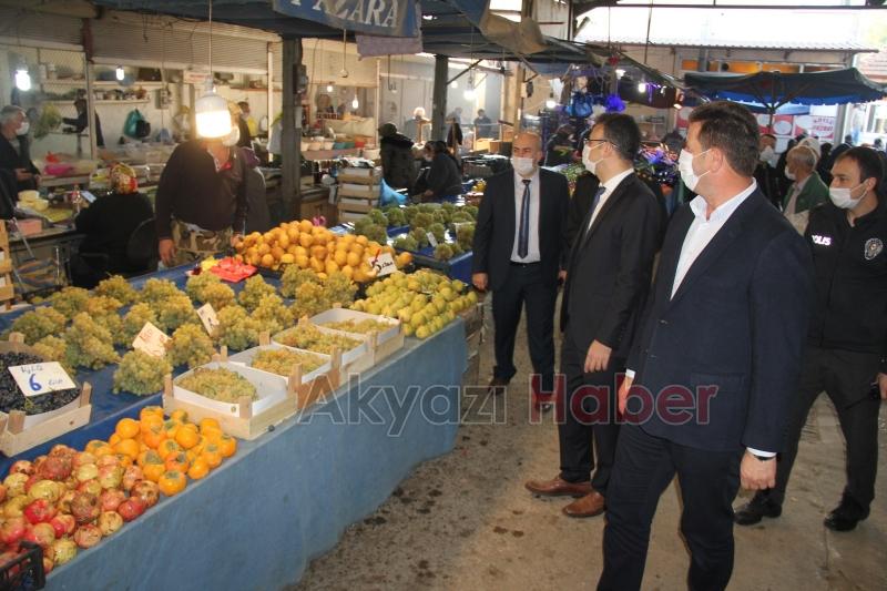 Kaymakam Yakup Güney Pazar Yerini Denetledi 