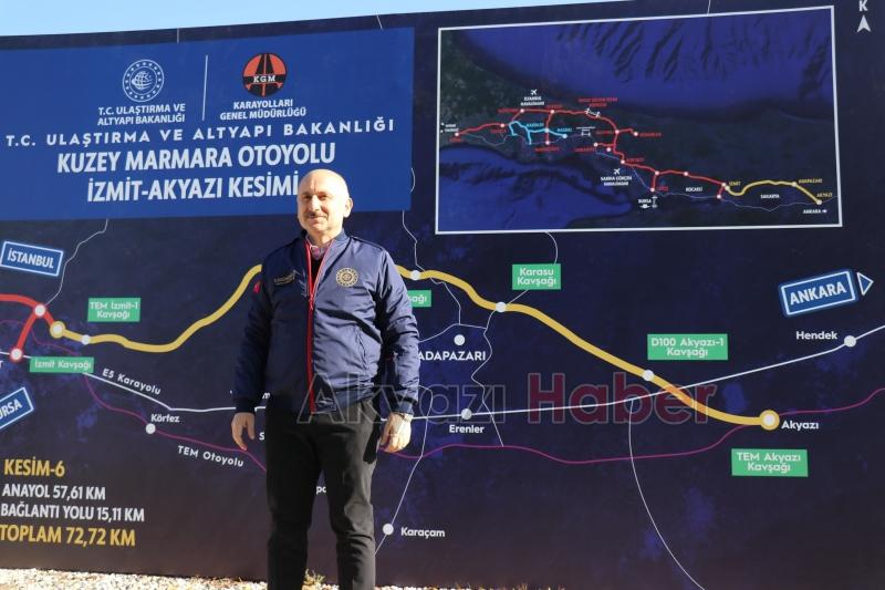 Ulaştırma ve Altyapı Bakanı Akyazı'ya geldi