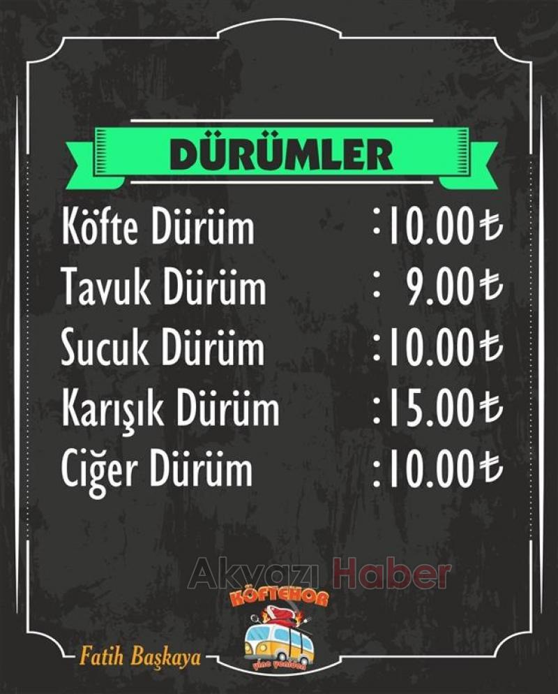 Köftehor Paket Servisiyle Hizmetinizde!