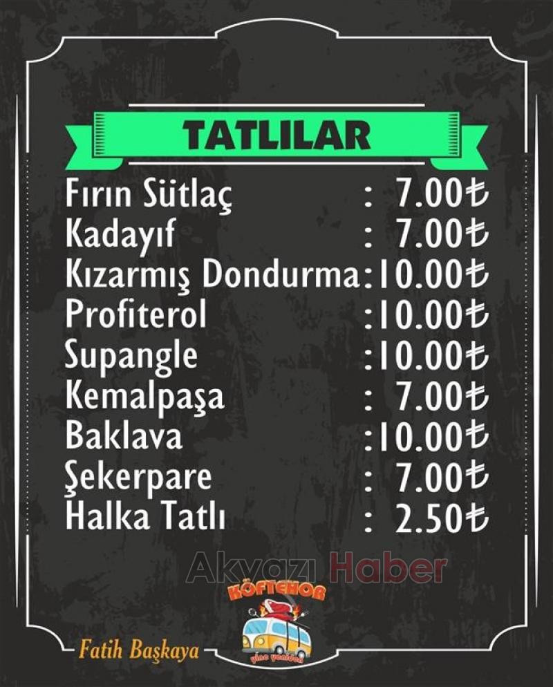 Köftehor Paket Servisiyle Hizmetinizde!