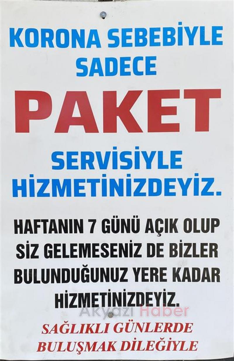 Akyazı Dürüm Evi Paket Servisiyle Hizmetinizde