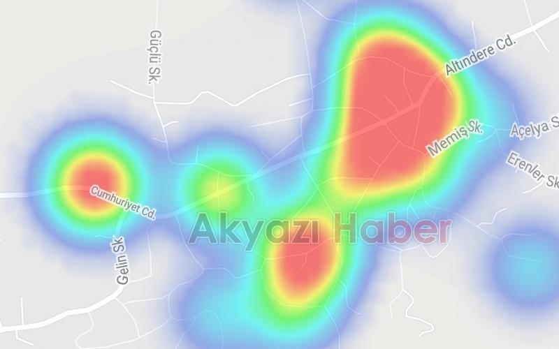 Akyazı'nın korona haritasında son durum