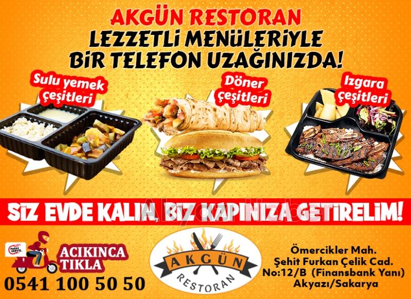 Akgün Restorandan hizmetinizde