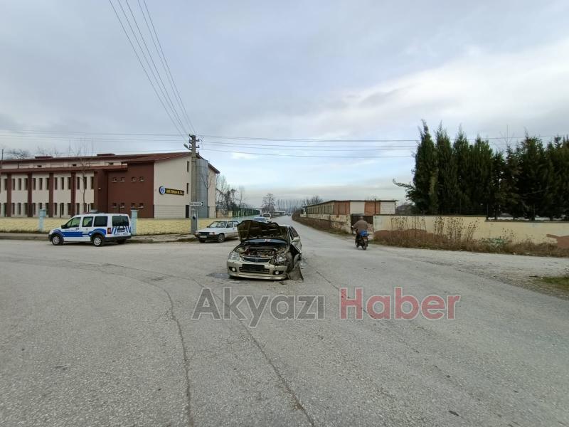 Sanayi yolunda kaza: 1 yaralı