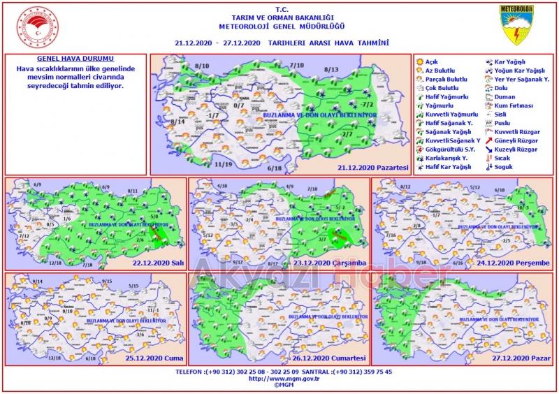 İşte yeni haftanın hava durumu tahmini