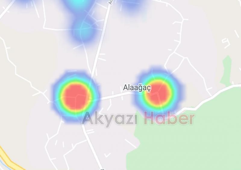 Akyazı'nın korona haritası yeşil ve mora dönmeye başladı