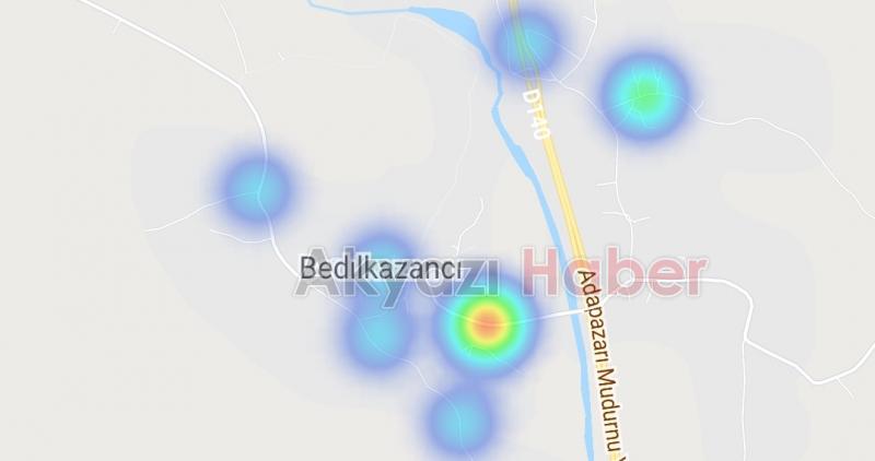 Akyazı'nın korona haritası yeşil ve mora dönmeye başladı