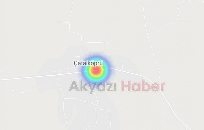 Akyazı'nın korona haritası yeşil ve mora dönmeye başladı