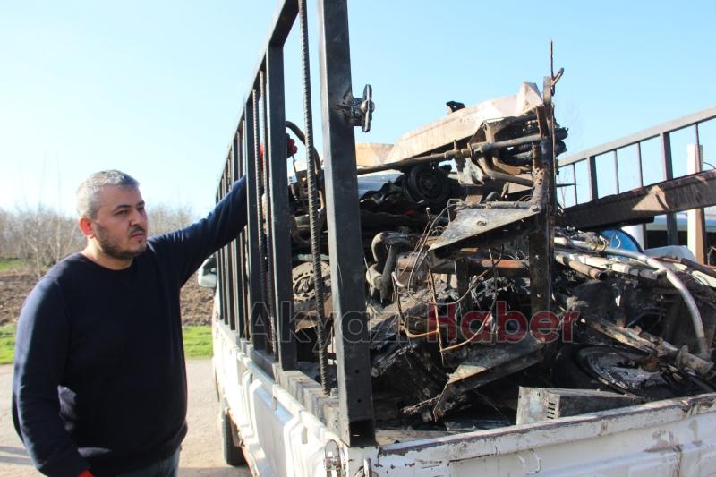 Akülü aracı yanmıştı, Başkan Soykan'dan yardım istedi