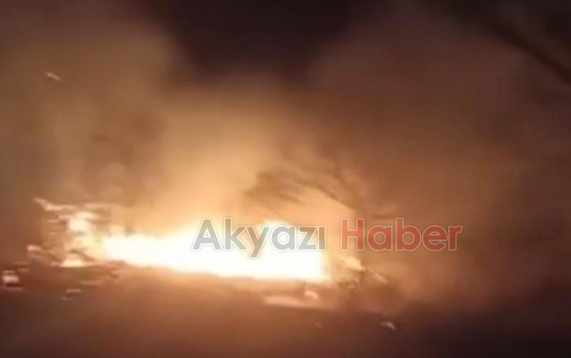 Adil Öksüz ün çanta gömdüğü iddia edilen bölgede yangın