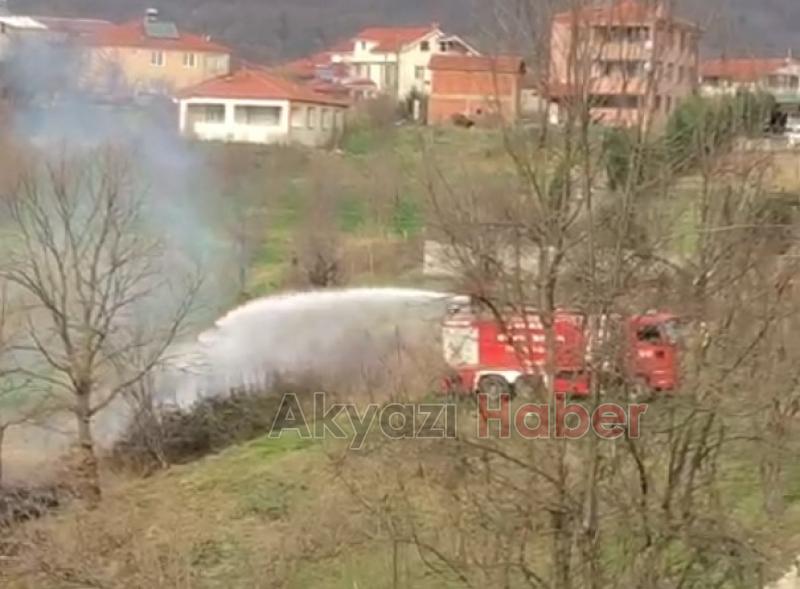 Kuzuluk'ta anız yangını