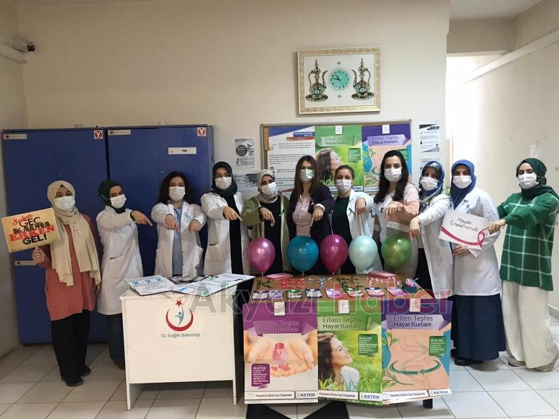 Akyazı'da kansere dikkat çektiler  