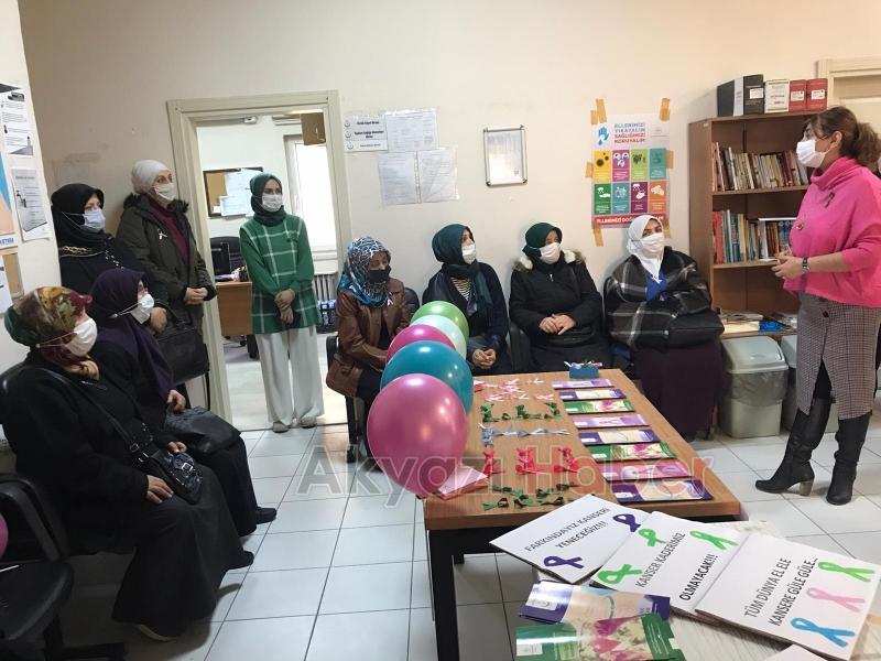Akyazı'da kansere dikkat çektiler  